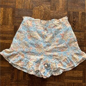 Lover and friends embroidered shorts